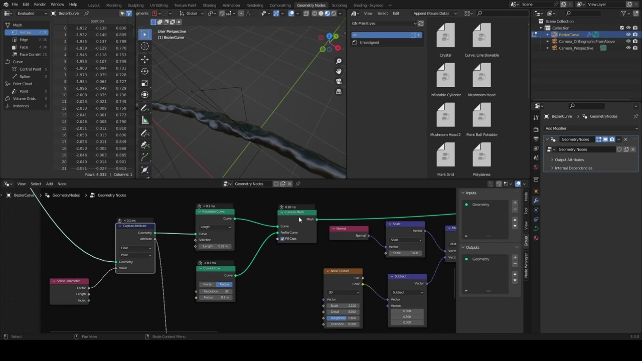Blender Geometry Nodes - Capture Attribute