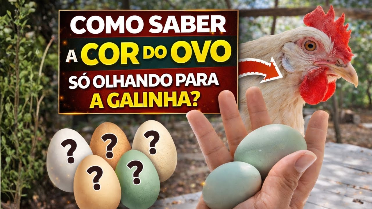 DÁ PRA SABER a COR do OVO só de OLHAR a GALINHA - Como saber a COR do OVO antes da galinha botar