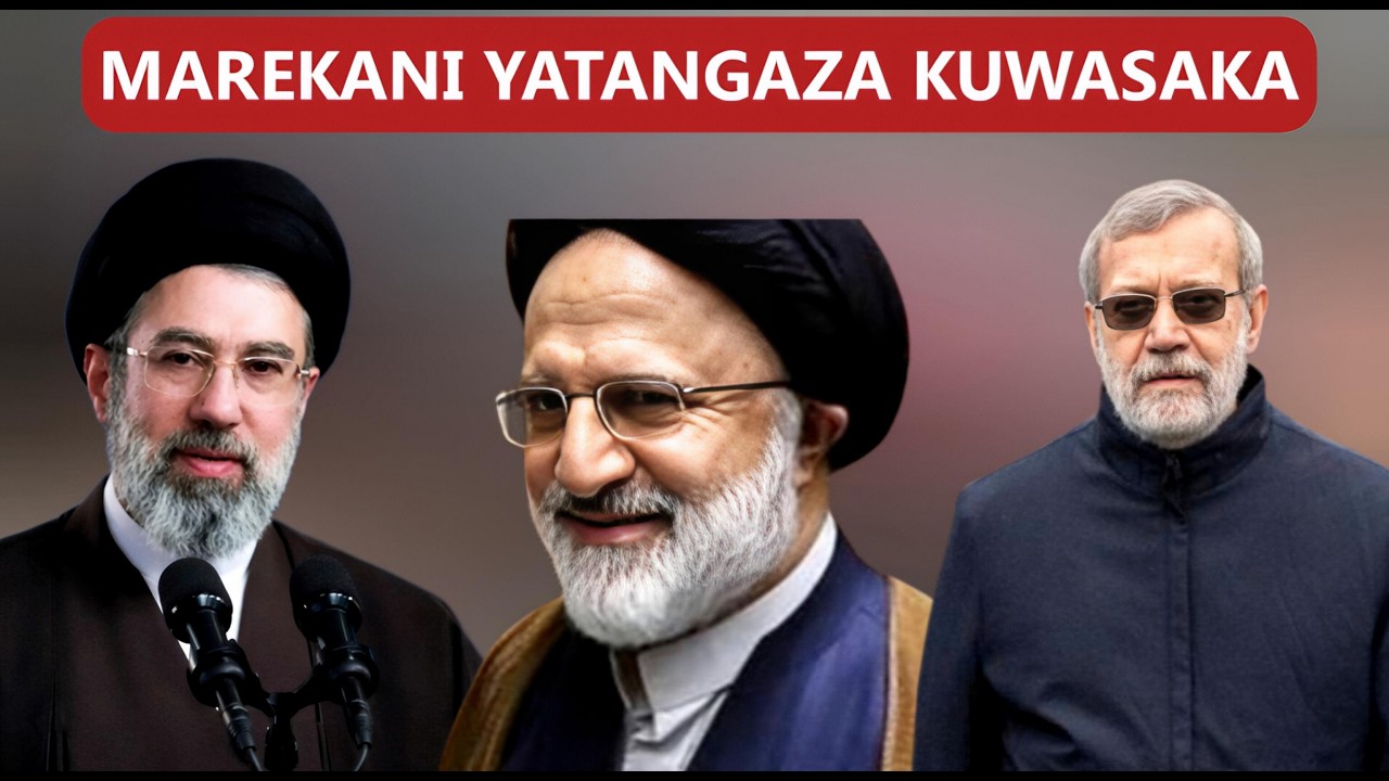 MAREKANI YATOA ZAWADI YA DOLA MILIONI 10 KWA TAARIFA ZA VIONGOZI WA IRAN AKIWEO MOJTABA NA LARIJANI