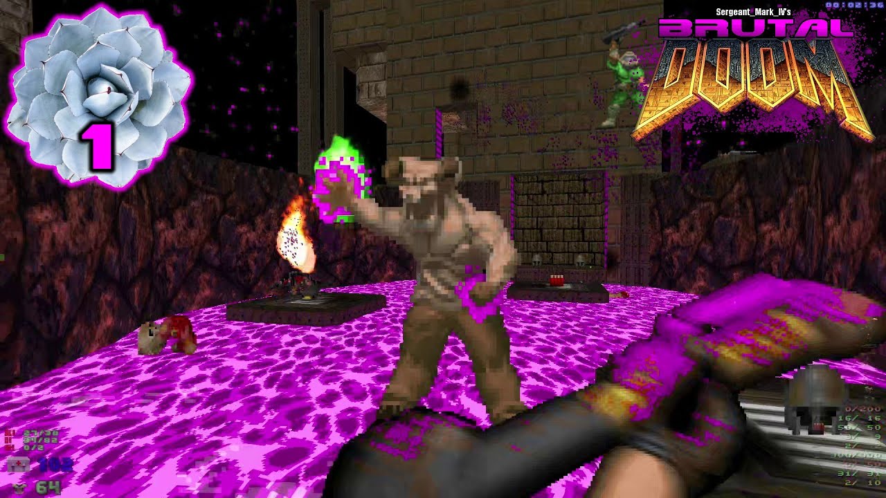 Brutal Doom Realism: Stone Flower map01