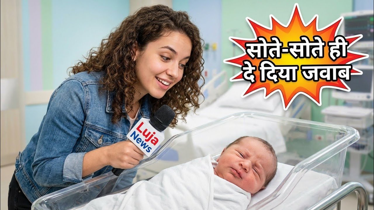 Baby Roasts Reporter Again 🤣🎤 New Born Funny Interview 