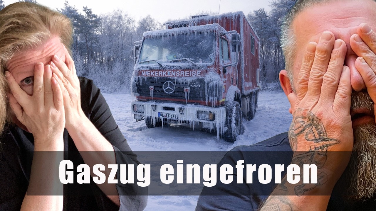 Gaszug eingefroren im Wohnmobil ❄️ – Winterkurztrip fällt aus | Feuerwehr-LKW DIY