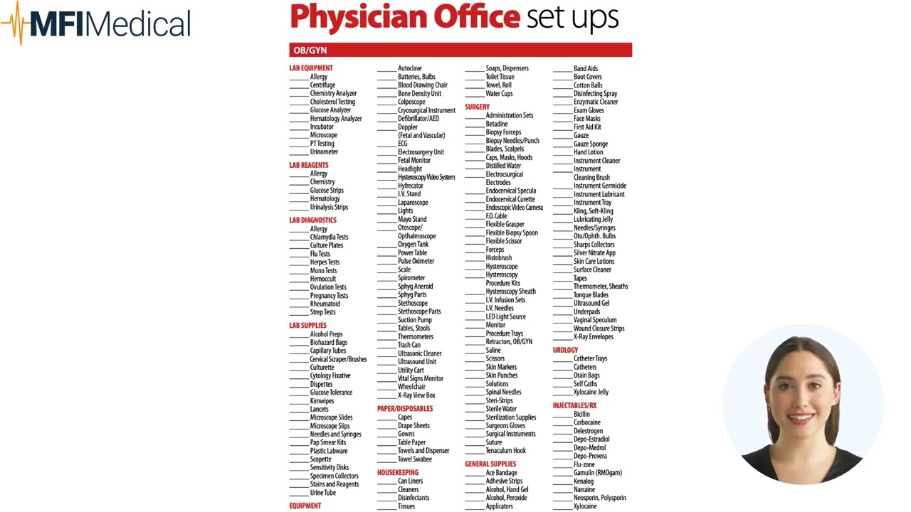 OB/GYN Setup: Essential Guide and Checklist from MFI Medical