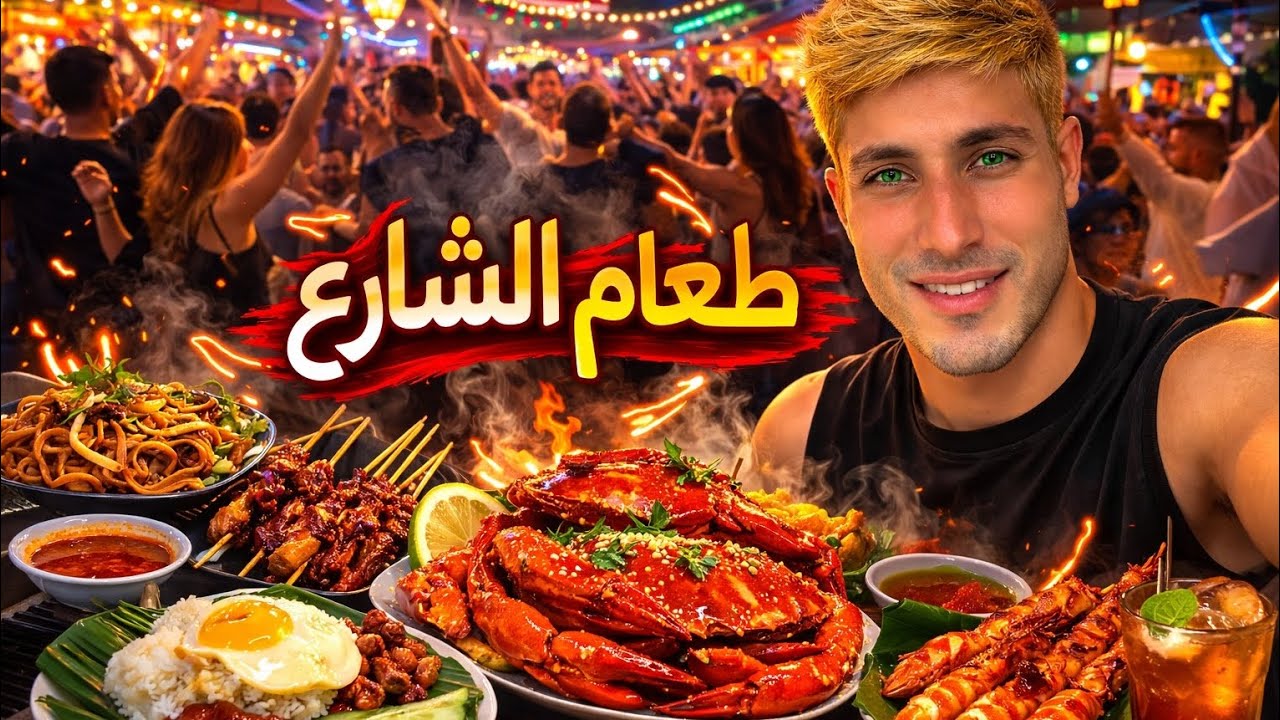 أشهر أكلات الشارع في ماليزيا الجزء الثاني 🍜🔥| تجربة مذهلة!