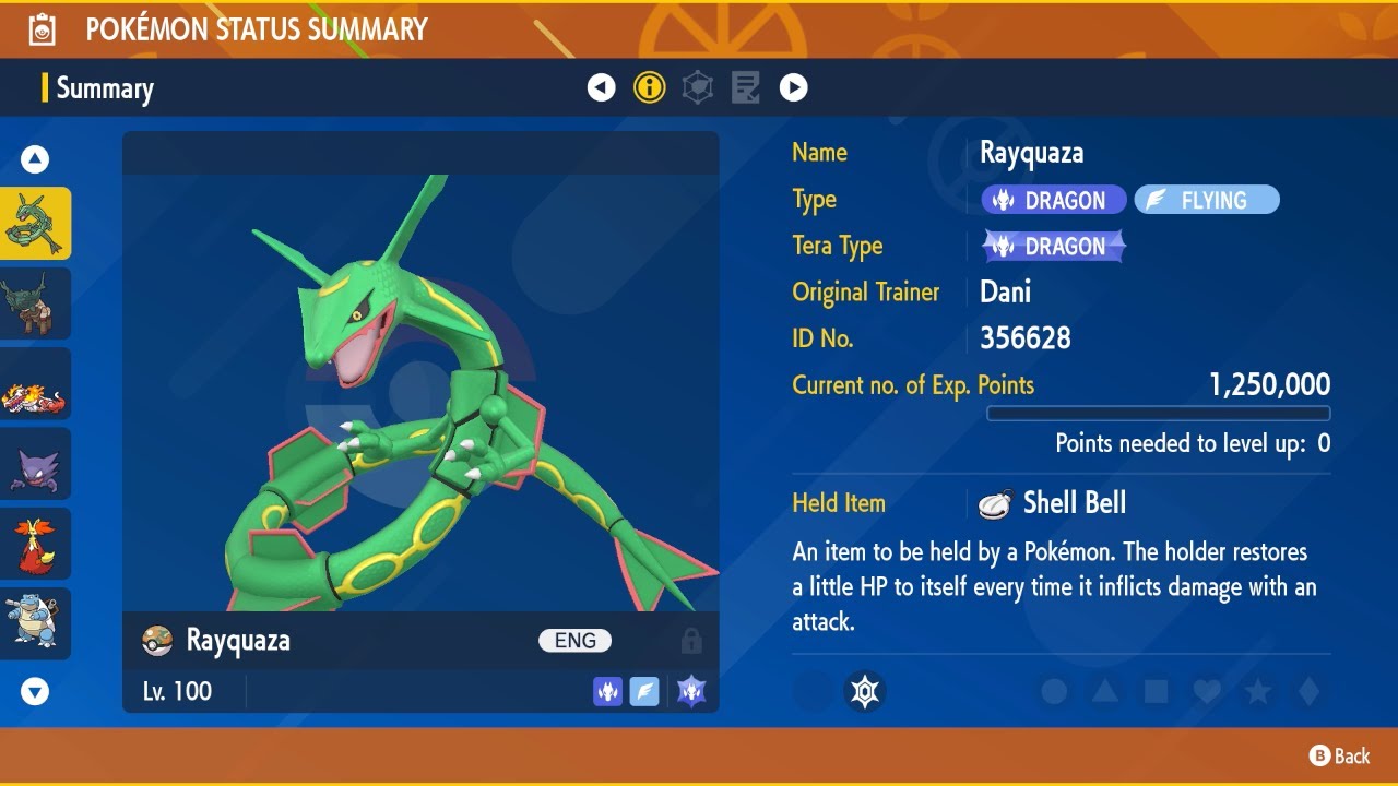 Rayquaza (Any NPCs) - Solo #2 - 7 Star Roaring Moon Raid - Pokemon Scarlet