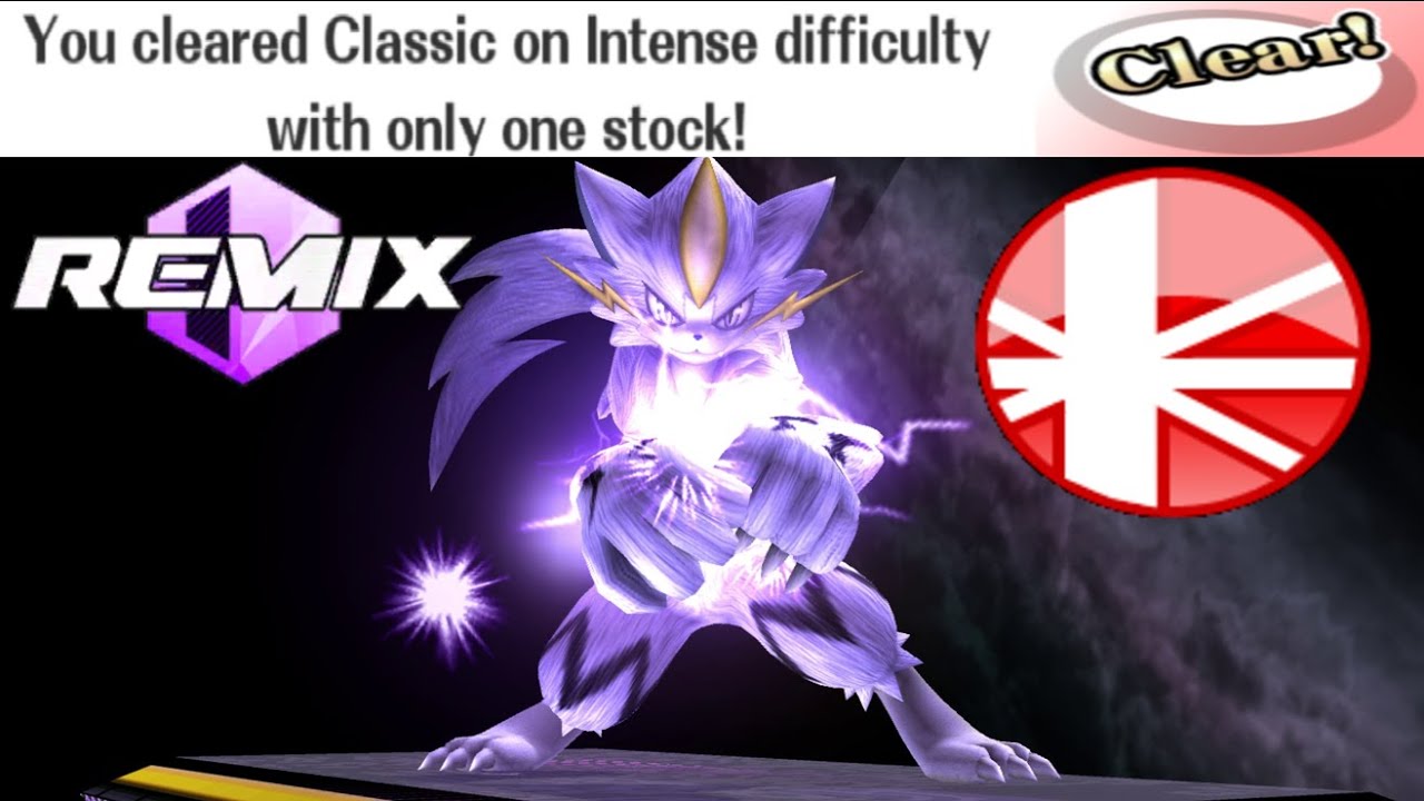 Project M Ex Remix 0.95b - Classic Mode on Intense with Zeraora (Crazy Hand Clear) No Stock Loss