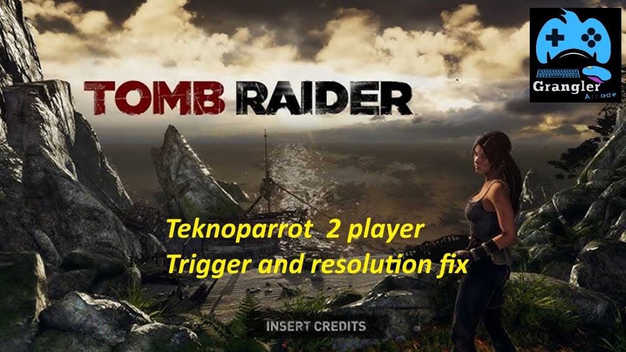 Tomb Raider Arcade Aimtrack 2 Player Teknoparrot Trigger fix and resolution. pc.