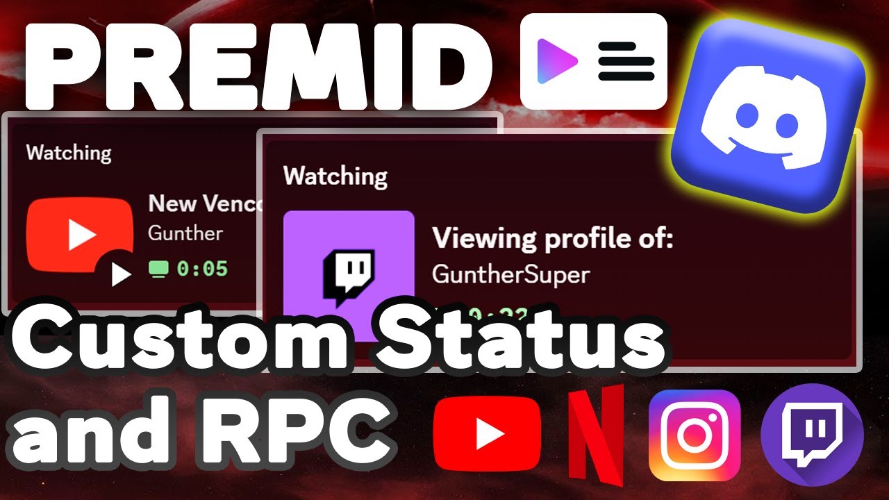 Premid Discord - Dynamic Discord Status