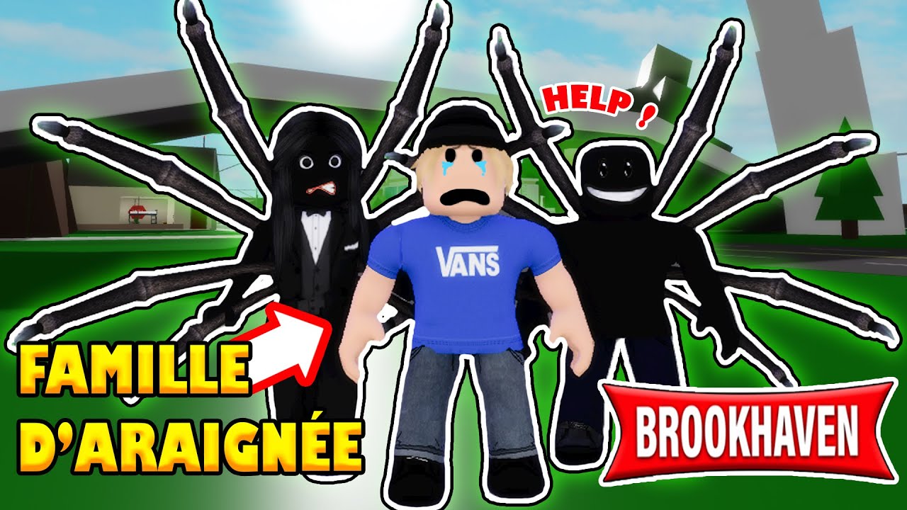 UNE FAMILLE D'ARAIGNÉE M'ADOPTENT POUR ME MANGER ! | ROBLOX BROOKHAVEN RP
