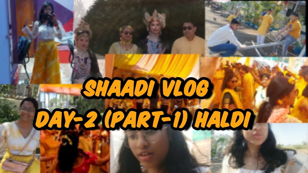 Shaadi vlog Day-2 part 1 (HALDI)|| It's Akshita|| #haldi #shaadi #wedding #shaadivlog #dance #vlog6