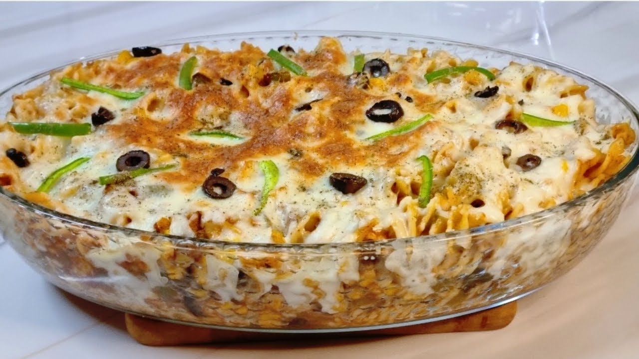 معكرونة البيتزا بـ 10 دقائق! 🍕 أطيب وأسرع عشاء ممكن تعملوه ✨ Pizza Pasta