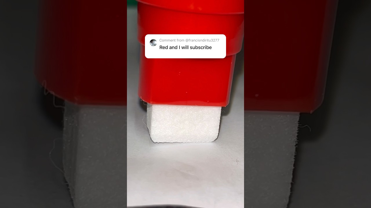 Activating my big THICK red POSCA marker #shorts #fyp #fypシ゚viral #paintmarker #asmrsounds #asmr