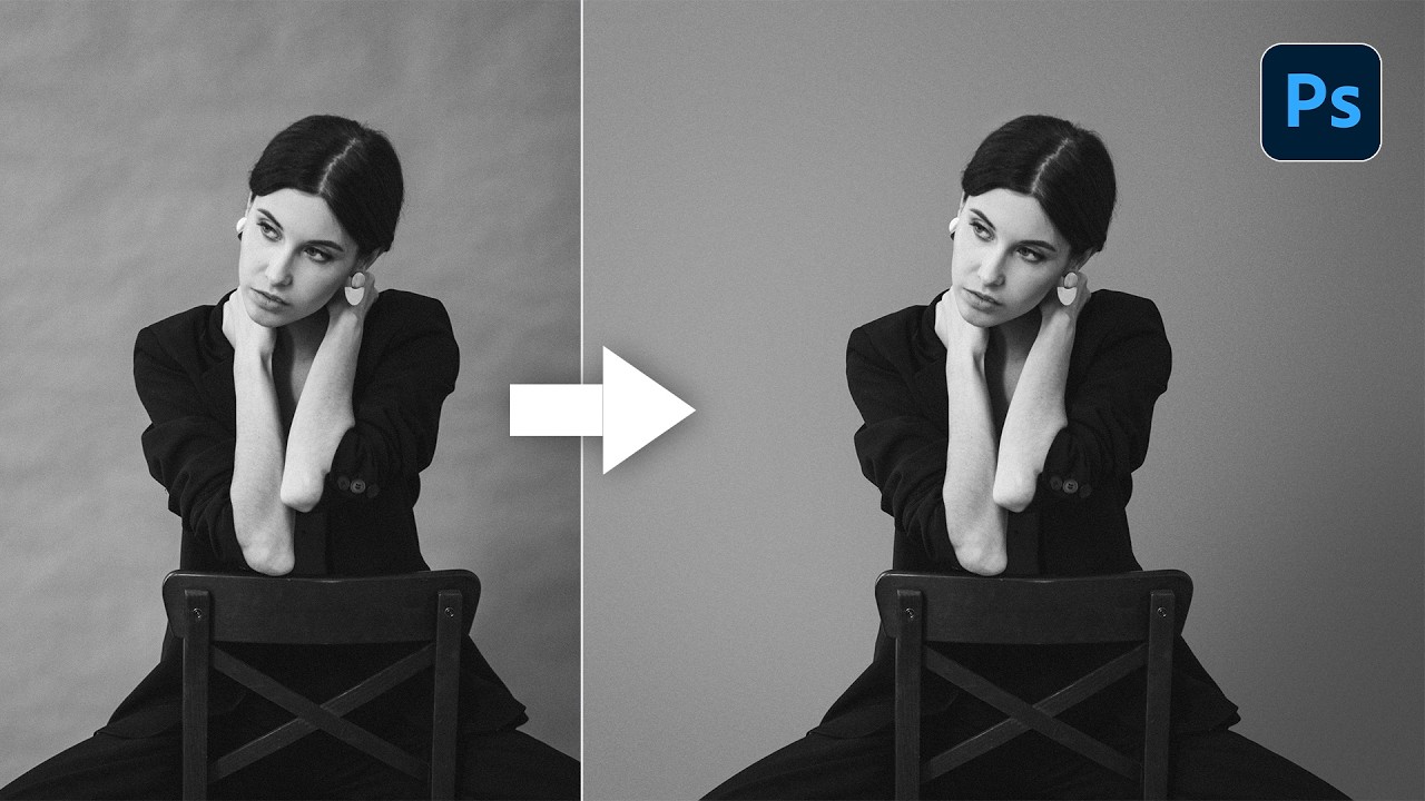 Easy Way to Clean Backdrops in Photoshop