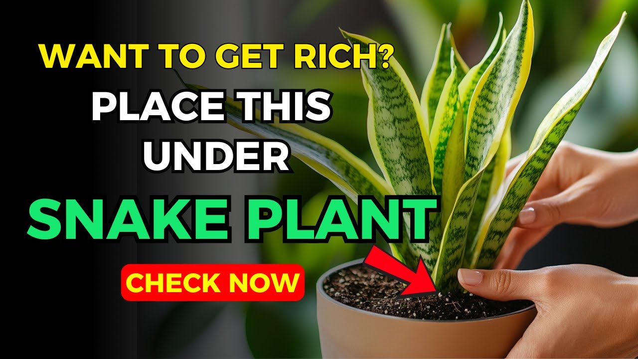 Hide This Under a Snake Plant, and Wealth Will Knock at Your Door| Feng Shui, Buddhist Teachings