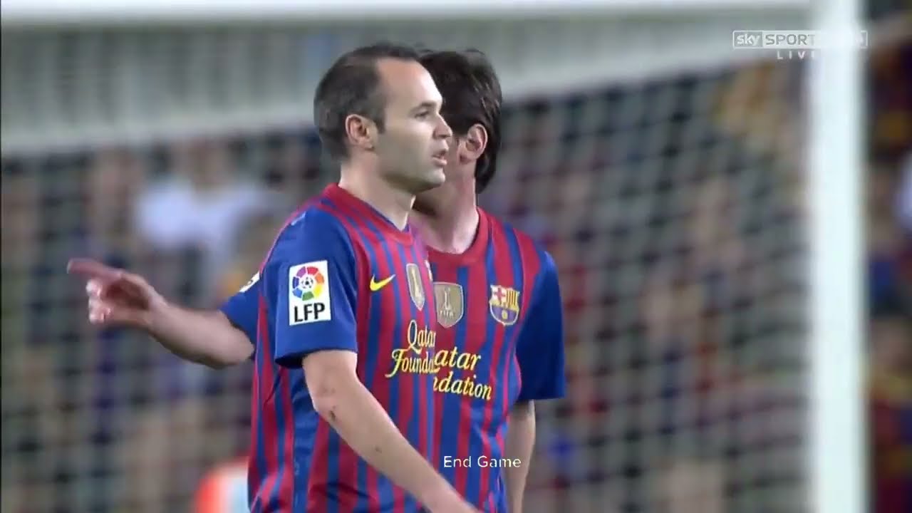 Andres Iniesta  vs Espanyol (4-0) La Liga 2011-12 English Commentary
