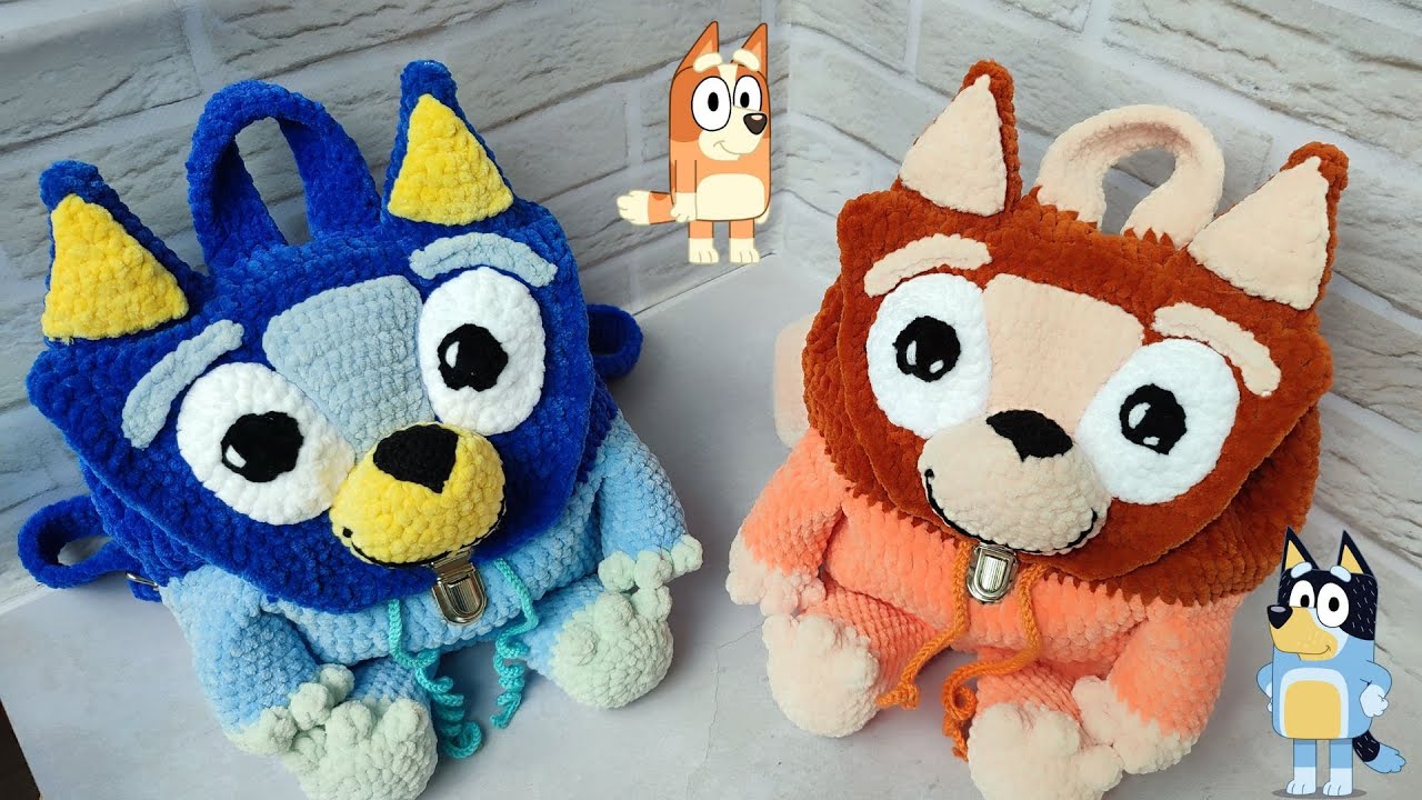 Bluе Нееlеr FАМILY Backpacks Crochet Tutorial ( 1Part), The easiest way to crochet a backpack