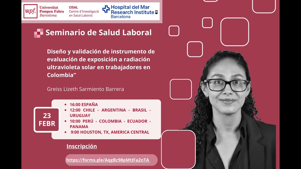 Instrumento de evaluación de exposición a radiación ultravioleta solar en trabajadores en Colombia