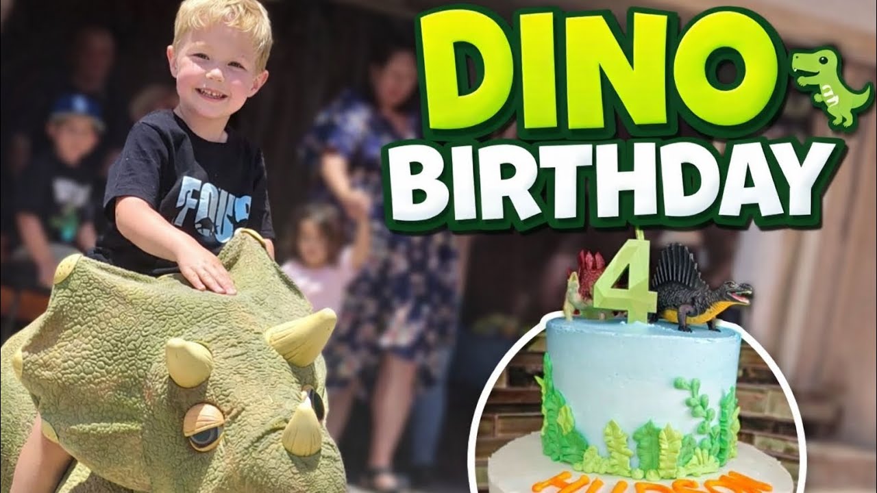 🦖 Dinosaur Birthday Party Ideas | 4th Birthday Party Setup + Decorations