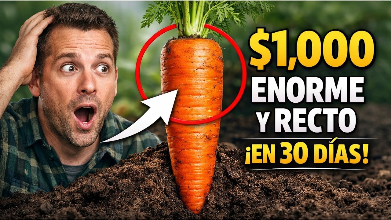 El SECRETO para Zanahorias GIGANTES y RECTAS 🥕 | ¡Evita estos 7 Errores Mortales!