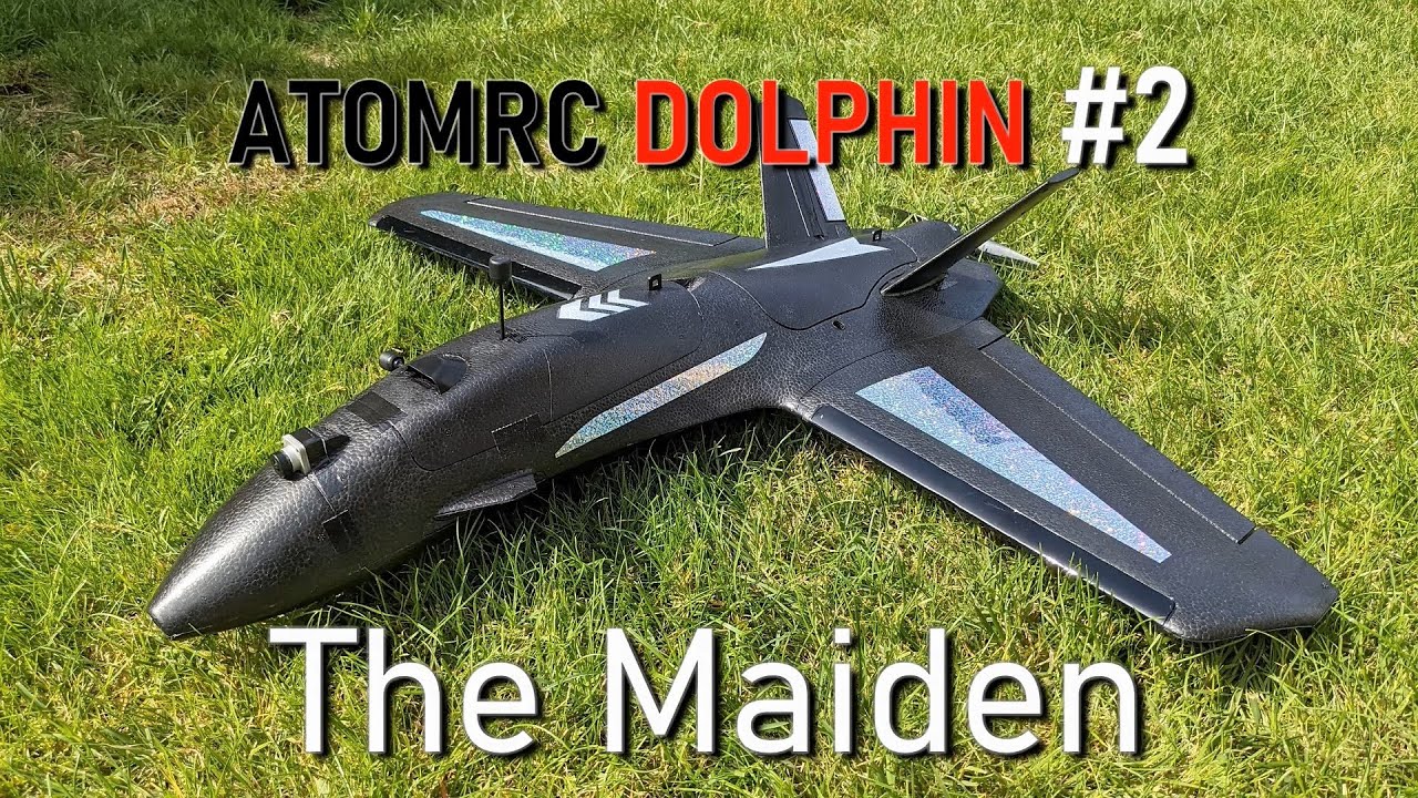 AtomRC Dolphin (#2) - Maiden Flight (and Skids upgraded)