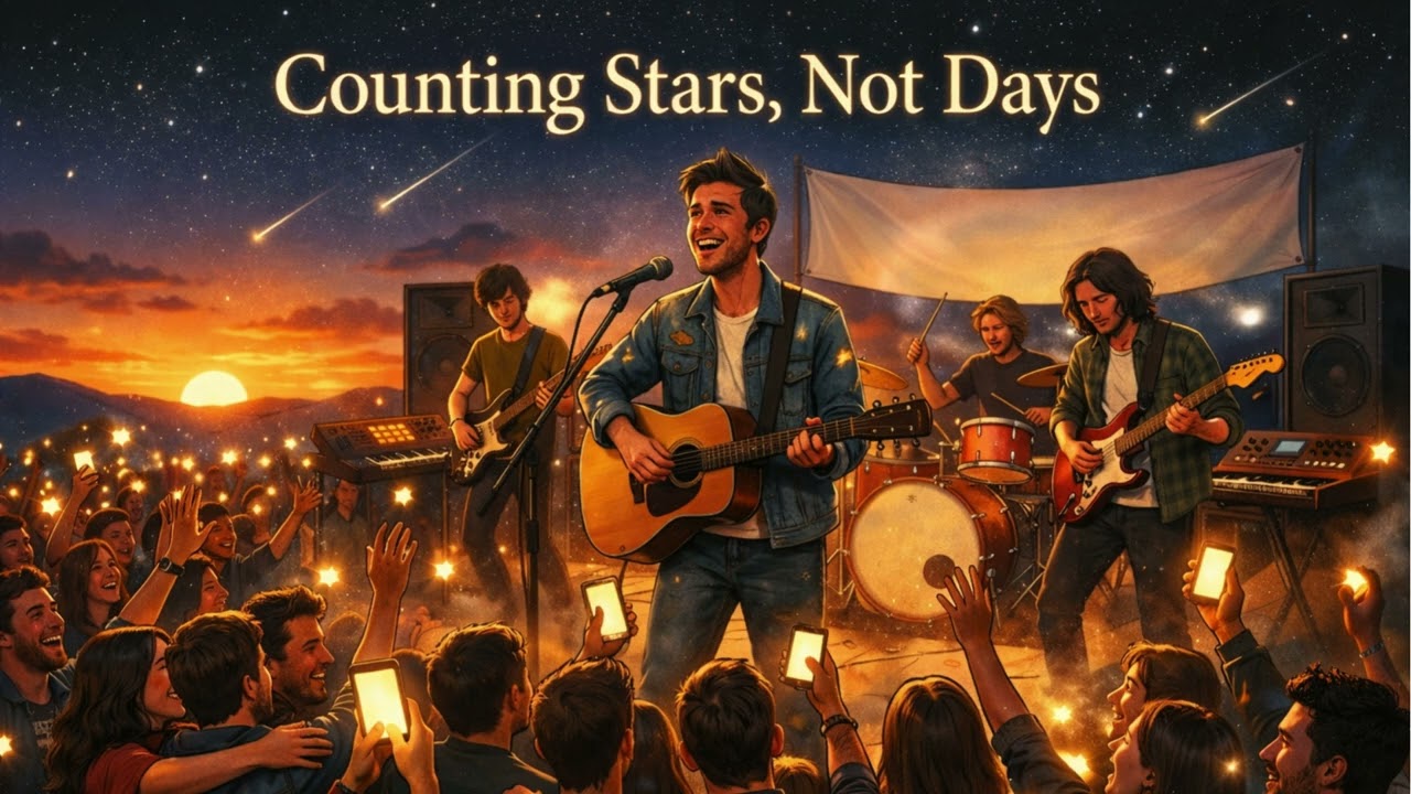 Counting Stars, Not Days｜人生はお金じゃない｜心に刺さる洋楽風ポップロック| An Uplifting Pop Rock Anthem About Life & Time