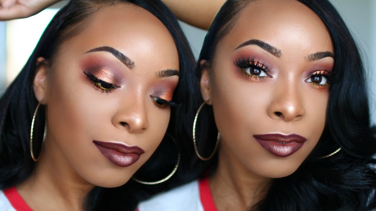 CHOCOLATE METALLIC GRUNGE MAKEUP TUTORIAL ft. MORPHE 35R | KYRA KNOX