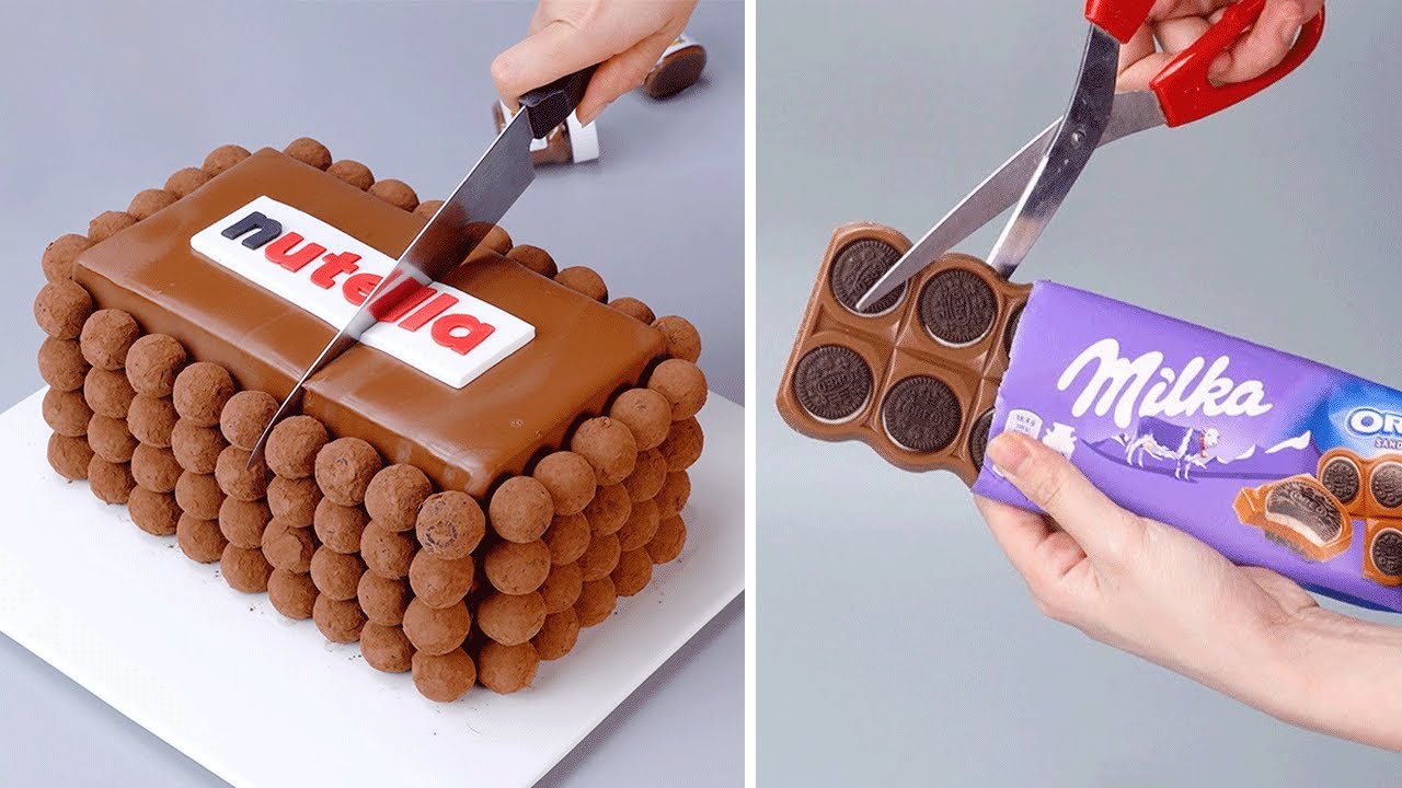 NUTELLA Chocolate Cakes Are Very Creative And Tasty | Best Easy Chocolate Cake Decorating Tutorials