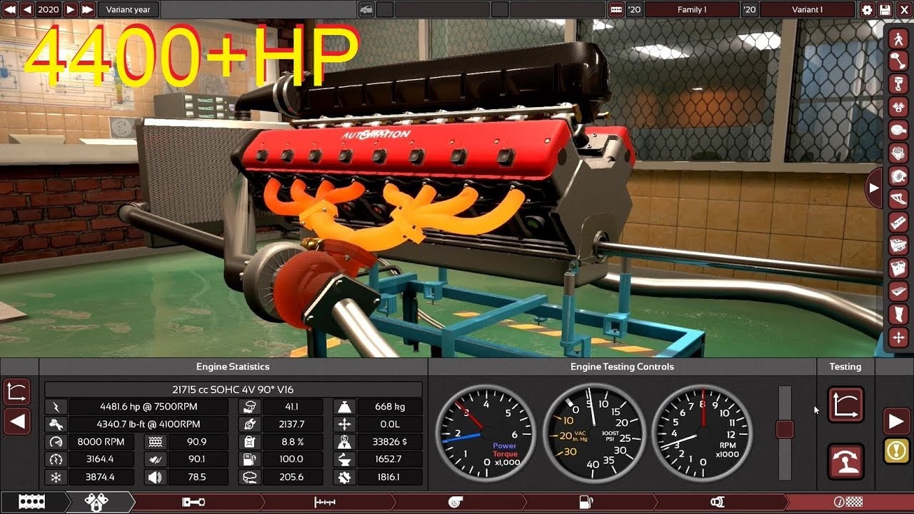 New Automation Game Record! Almost 4500HP From The Mighty V16!