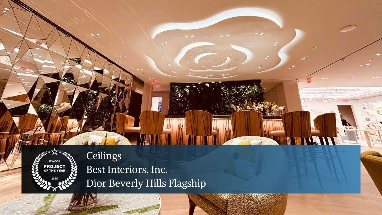 Ceilings - Dior Beverly Hills Flagship - Best Interiors, Inc.