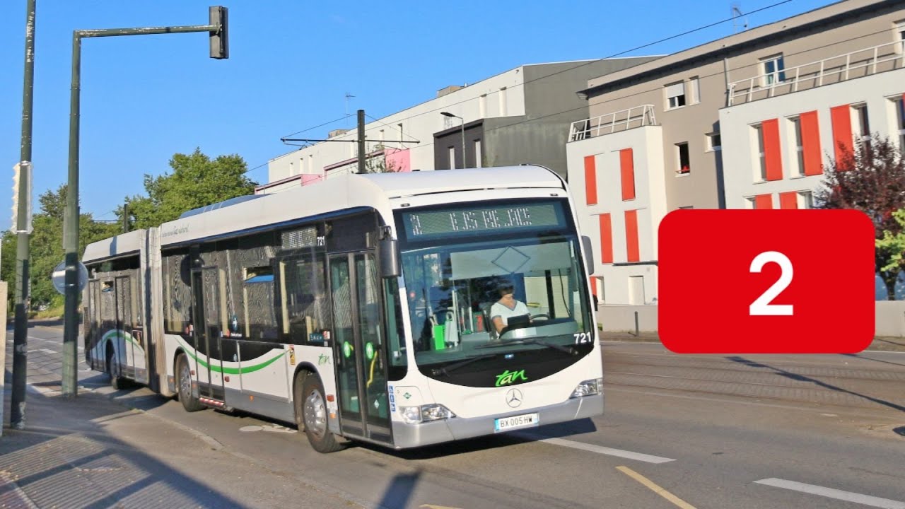 Mercedes-Benz Citaro G Facelift GNV BHNS N°721 - Bus Relais Tram 2 - Réseau Naolib - Nantes