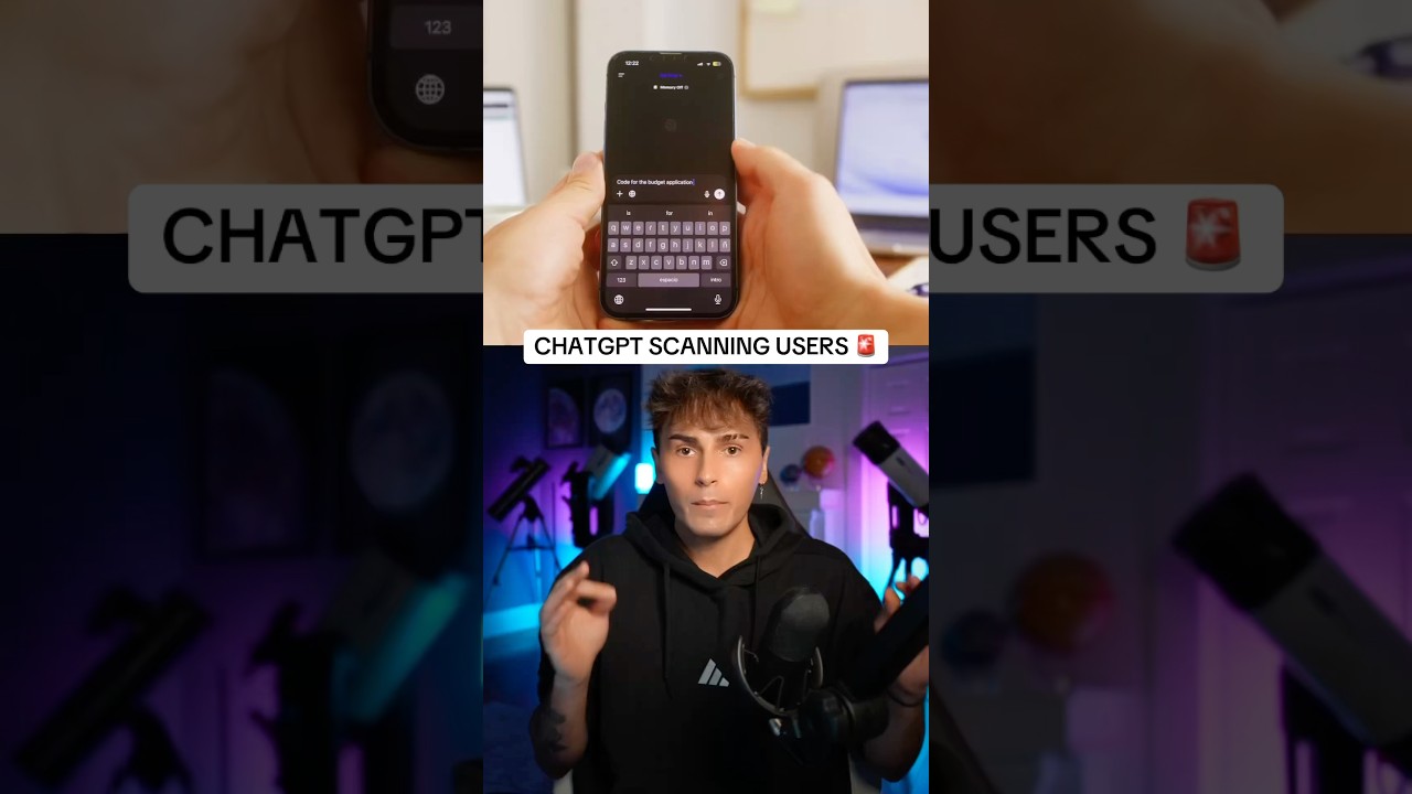 CHATGPT IS SCANNING CONVERSATIONS?! #shorts #chatgpt #ai