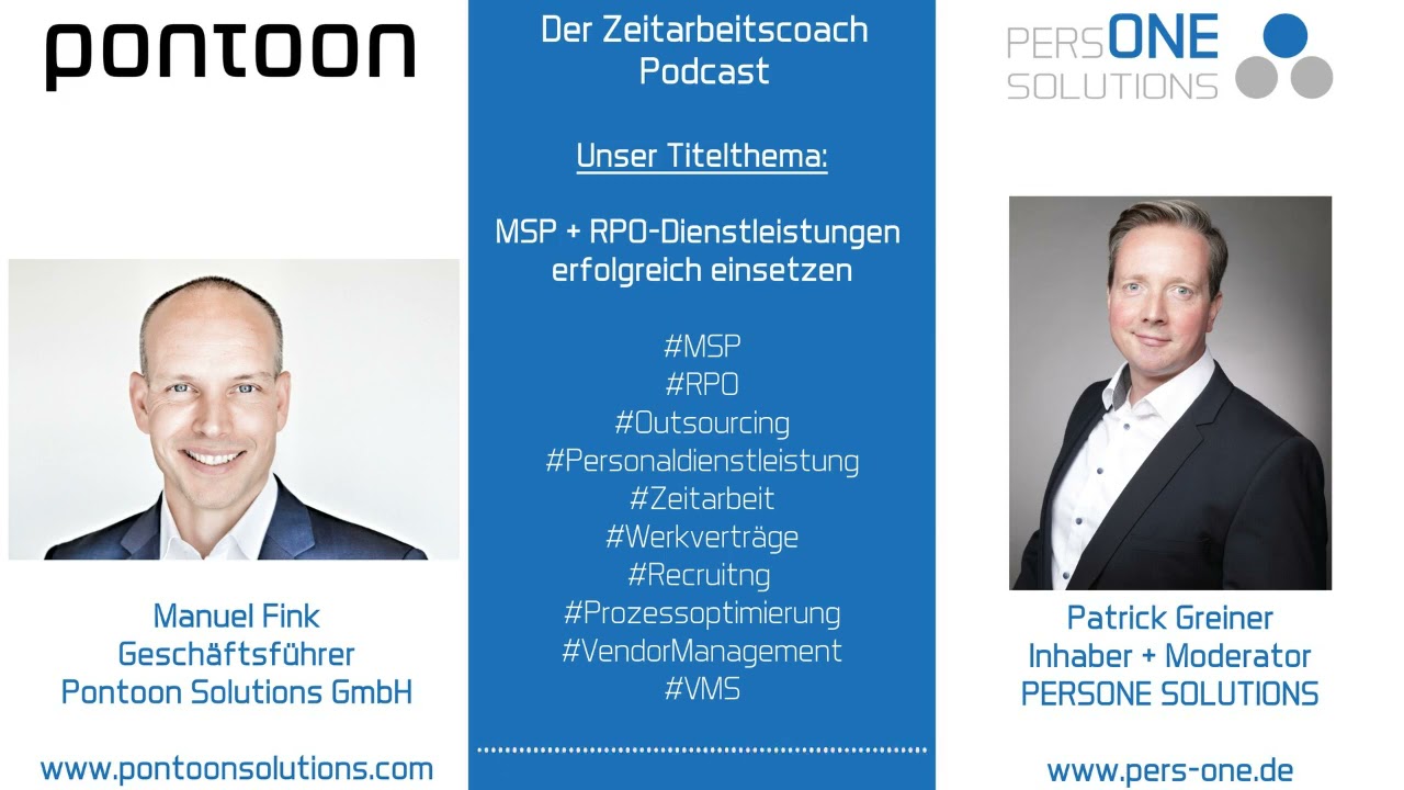 MSP + RPO-Dienstleistungen erfolgreich einsetzen | Manuel Fink im Zeitarbeitscoach Podcast