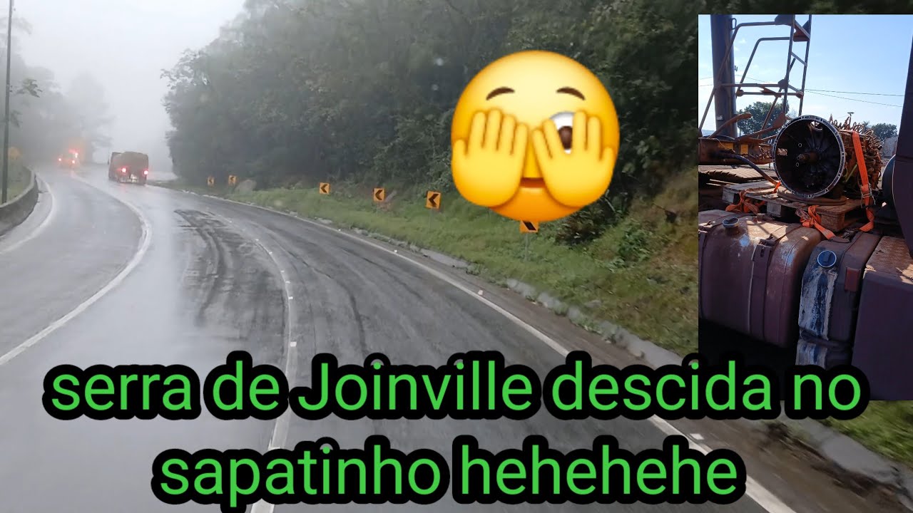 Chegando em Santa Catarina com garoa 