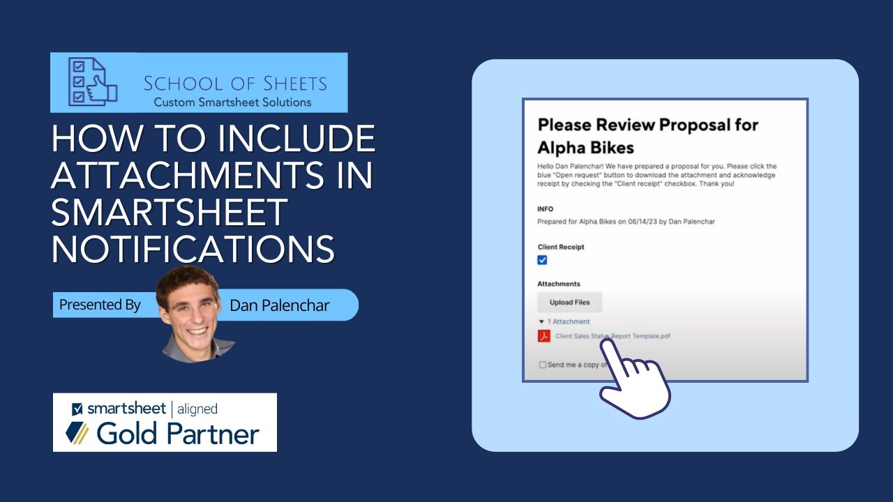 How to Include Attachments in Smartsheet Notifications | Smartsheet Tutorial