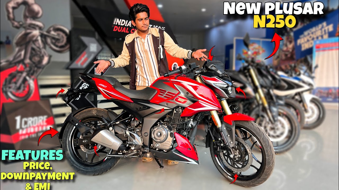 NEW Bajaj PLUSAR N250 Red Colour Detailed Review New Price 🙀