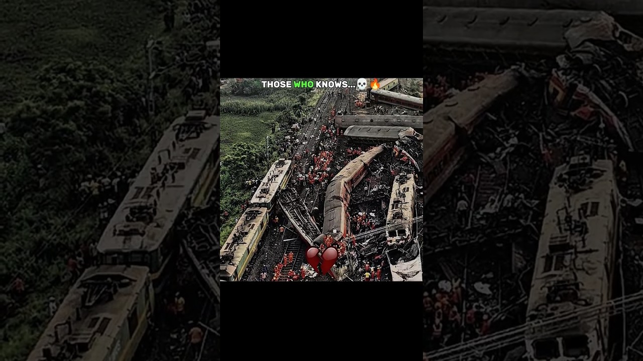COROMANDAL Express 💀❤️&zwj;🩹 Indian railways #indianrailways #train #coromandelexpress #accident #shorts