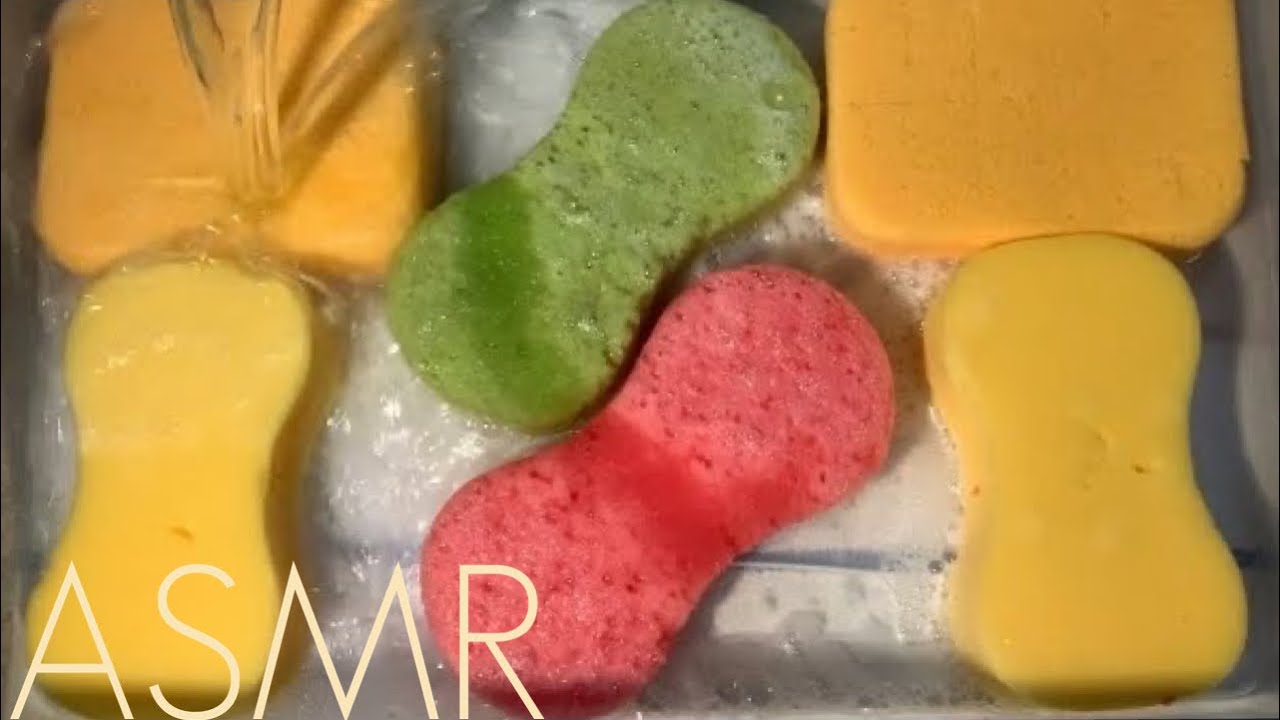 ASMR | Sudsy Sponge Rinse 🫧
