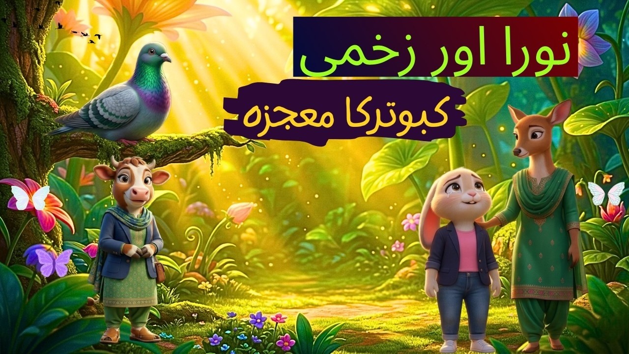 NOORA AUR ZAKHMI KABOOTAR KA MOJZA  ||PAK CARTOON STUDIO SHOW 🎉