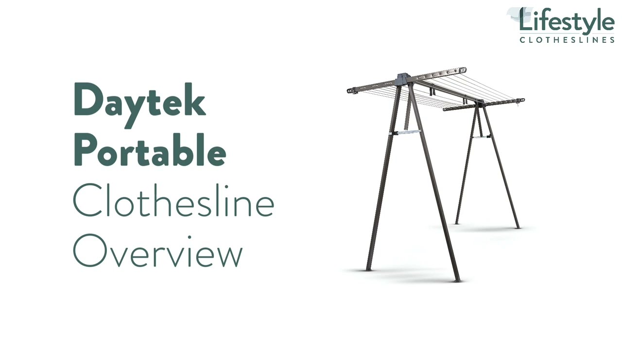 Daytek Portable Clothesline Product Overview - Lifestyle Clotheslines