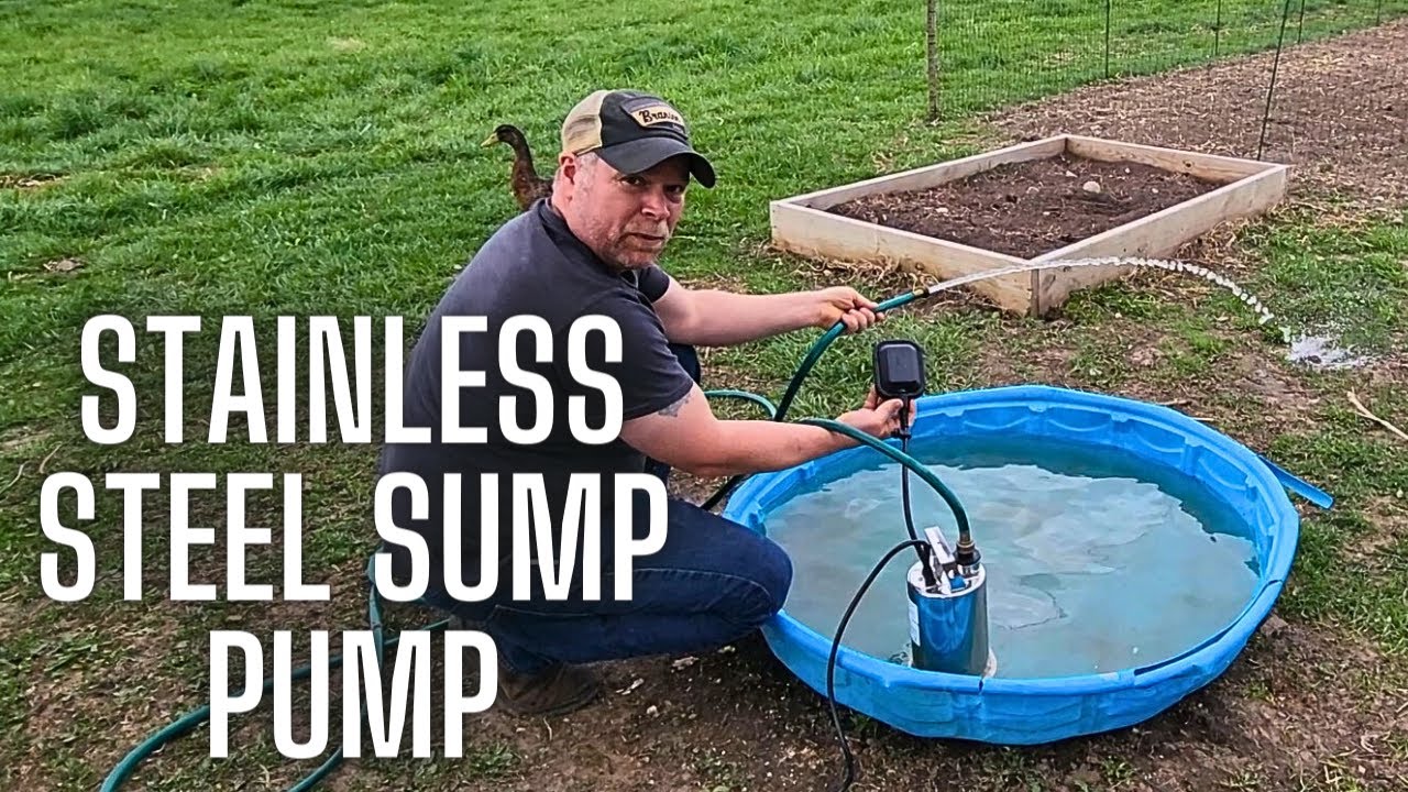 1/2HP 2610GPH Stainless Steel Water Sump Pump