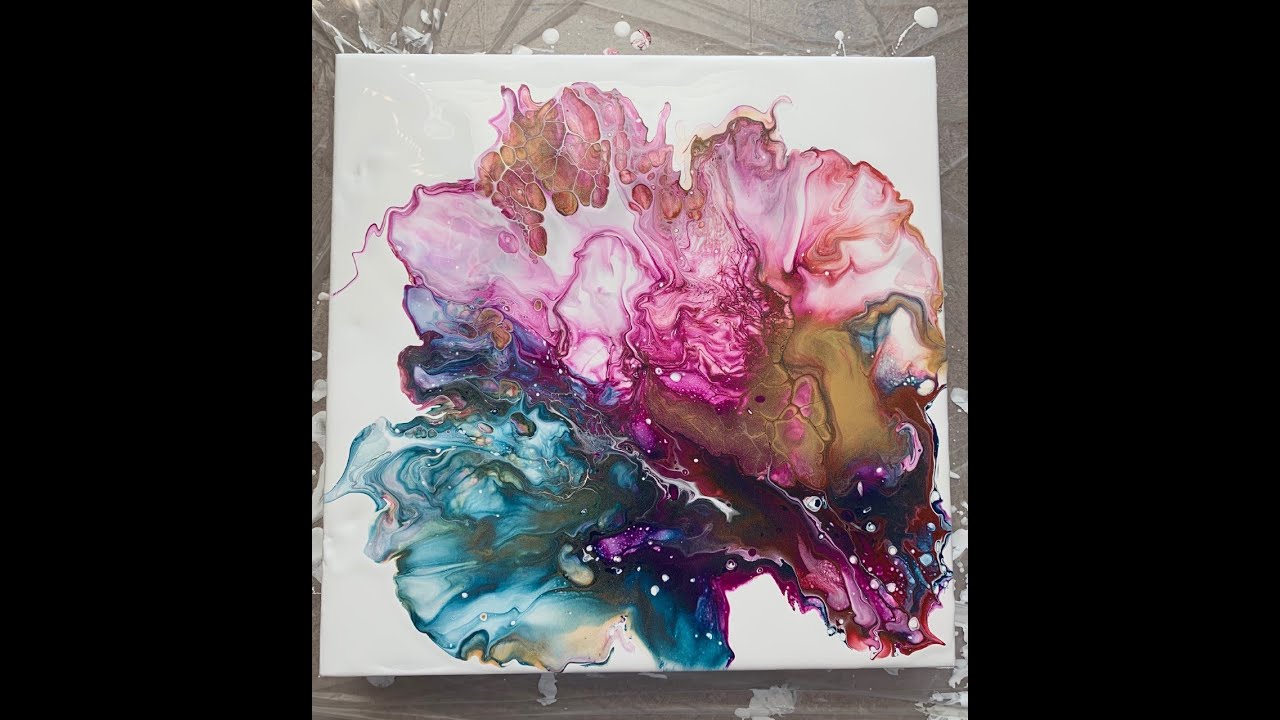Dutch Pour method Acrylic Painting