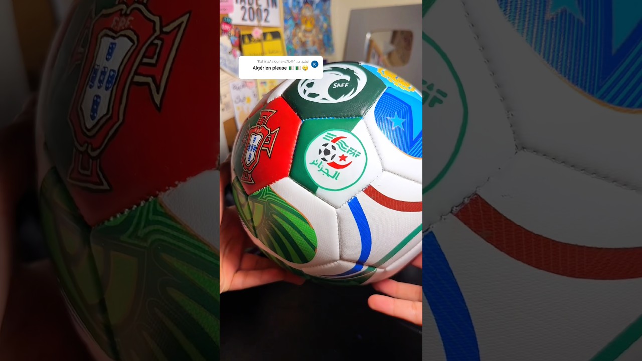 Drawing every World Cup 2026 team on one football #WorldCup2026 #football #Drawing #algeria