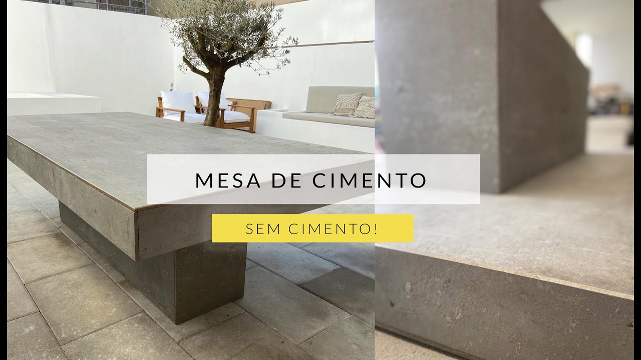 DIY MESA DE CIMENTO | SEM USAR CIMENTO