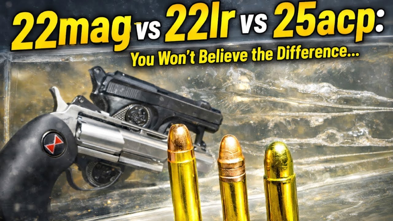 22mag против 22lr против 25acp: вы не поверите разнице...