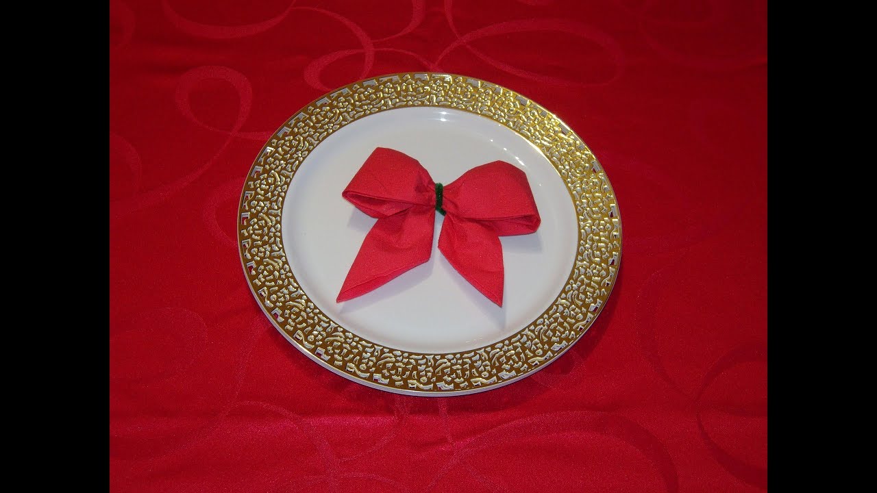 Turorial Tovagliolo piegato a Fiocco  | Mammaebambini.it