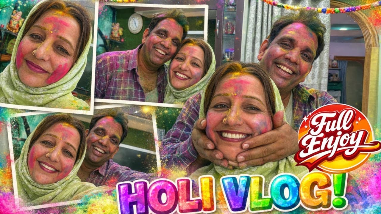 🎨 Holi Celebration with Friends & Family | Full Masti Vlog