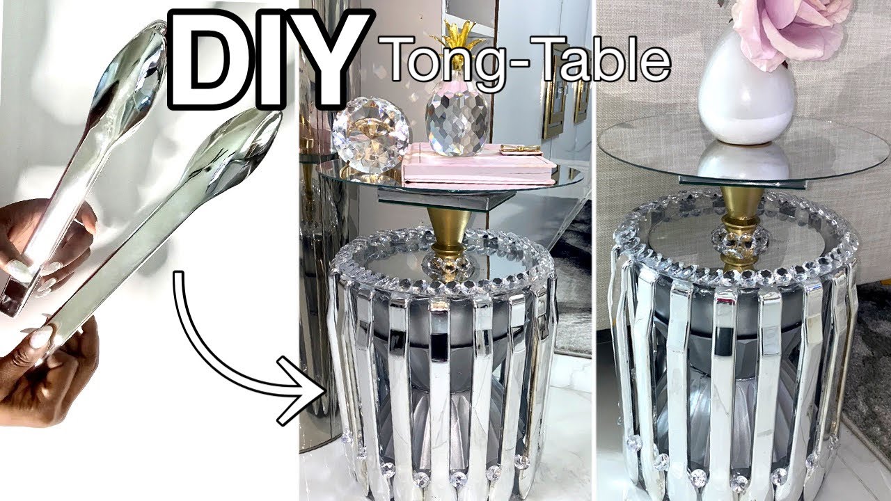 DOLLAR TREE Never Before DIY TABLE Idea using Tongs! DIY Home Decor Table