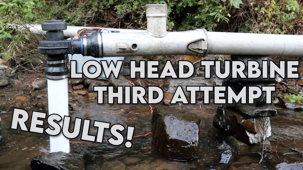 Low Head Turbine Testing - Third Attempt