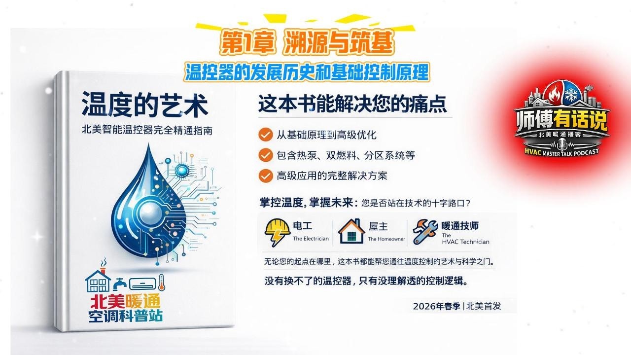 01 History of N. American Thermostats | 北美温控器400年演进史 | 从1620孵小鸡到2025人工智能 | 技师与屋主必听的暖通底层逻辑课