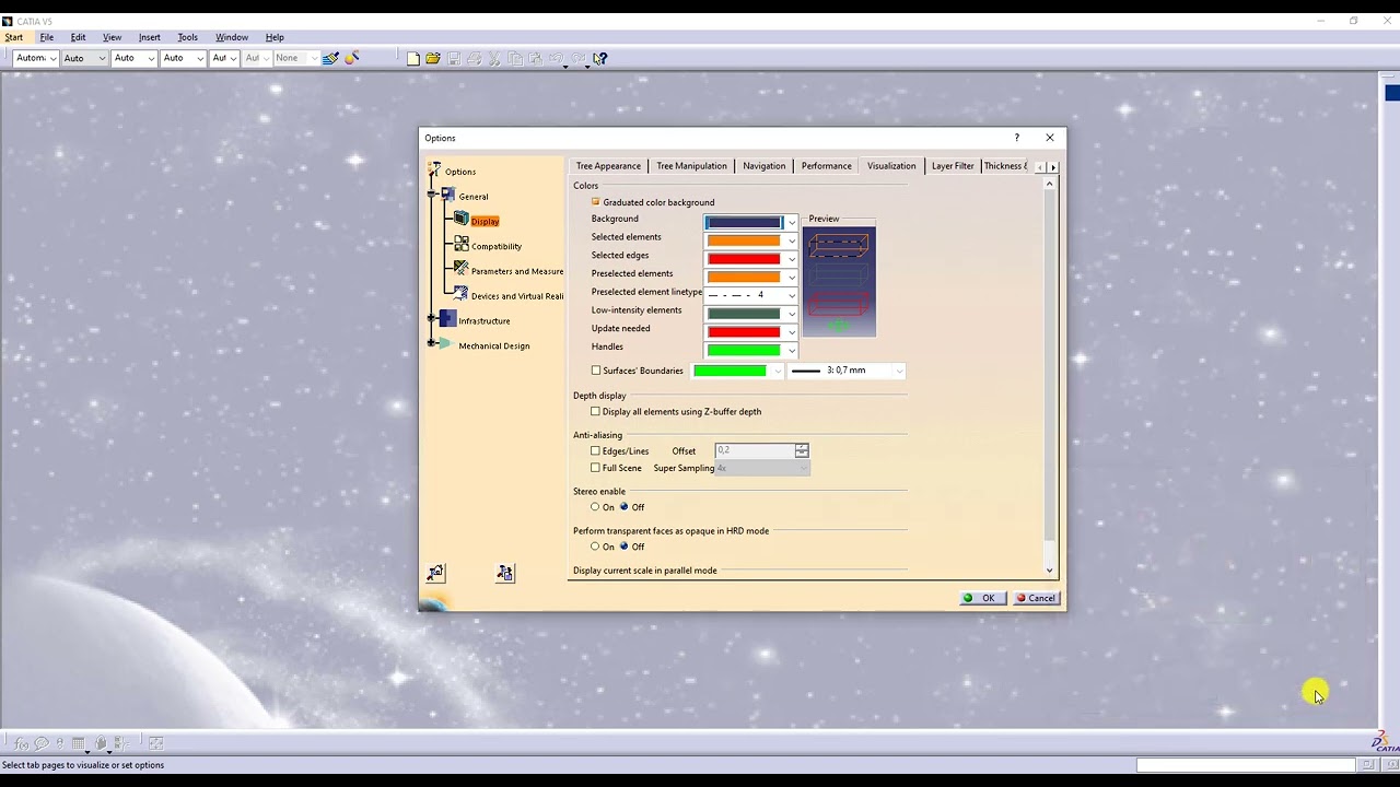 2 - Catia V5 - Configuración menú 